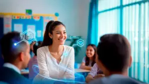 Estudiantes de la carrera de educacion en la Universidad Cientifica del Sur