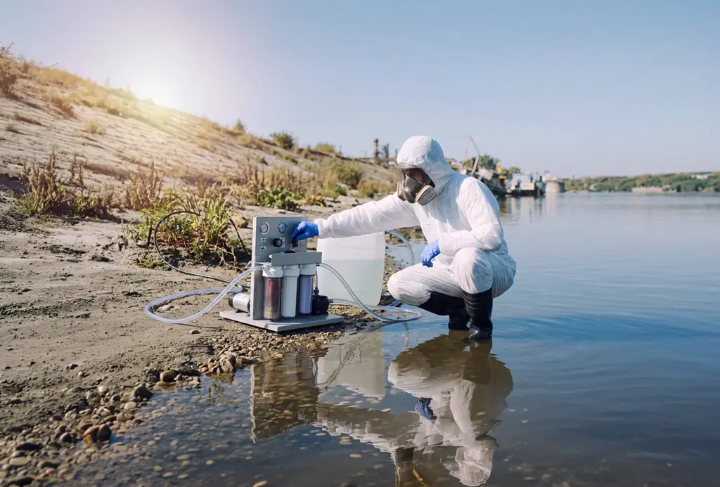 estudiantes revisando la innovación de procesos de lavado de aguas grises